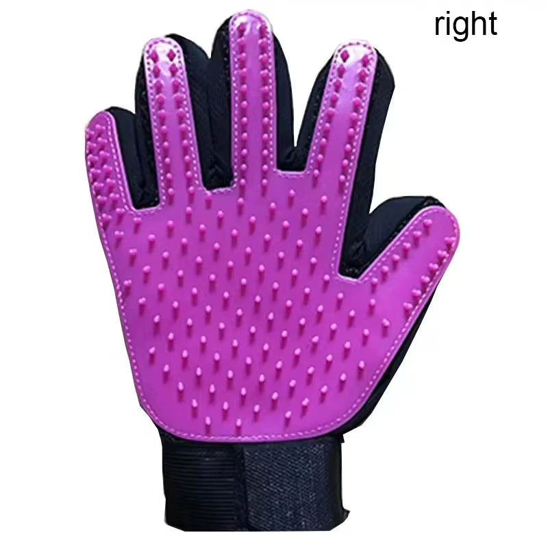 Pet Hair Glove Comb Pet Dog Cat Grooming Cleaning Glove Deshedding Hair Remover Massage Brush Animal Supplies Cat Accessories